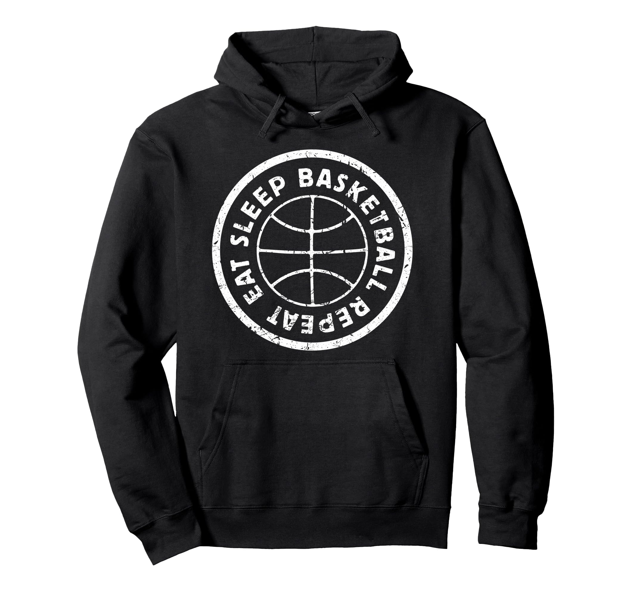 Eat Sleep Basketball Player Repeat Hoodie - Fun Novelty Design Men Women - T-Shirt, Sweatshirt, Hoodie