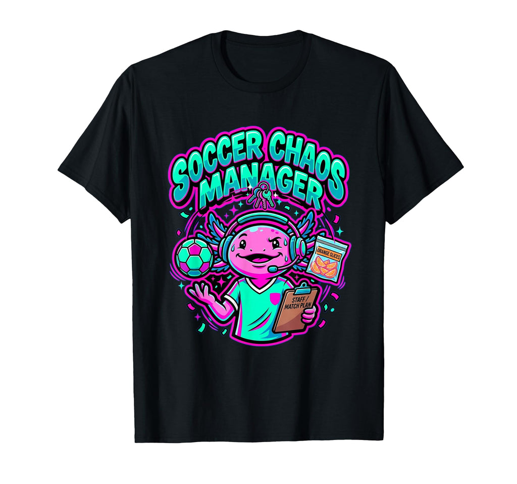 Funny Axolotl Coach Parent Soccer T-Shirt - Aesthetic Graphic for Adults - T-Shirt, Sweatshirt, Hoodie