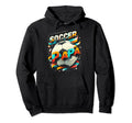 Soccer Papa Family Matching Dad Hoodie - Aesthetic Graphic Men Women - T-Shirt, Sweatshirt, Hoodie