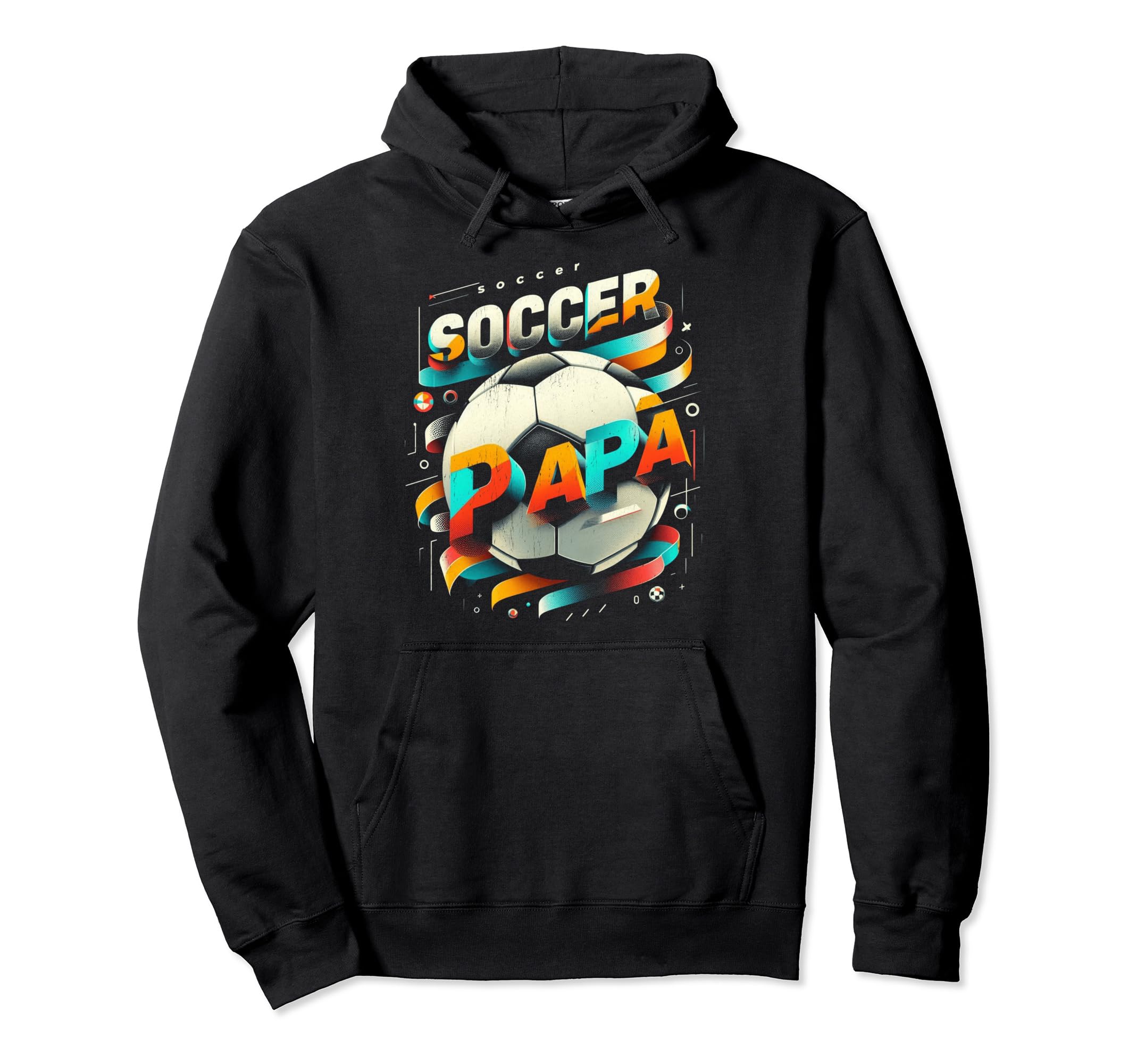 Soccer Papa Family Matching Dad Hoodie - Aesthetic Graphic Men Women - T-Shirt, Sweatshirt, Hoodie
