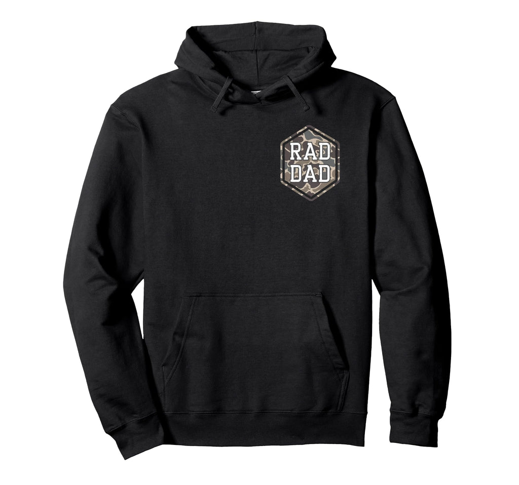 2 Sides Camo Rad Dad Camouflage Daddy Hoodie - Graphic Print Men Women - T-Shirt, Sweatshirt, Hoodie