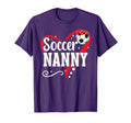 Soccer Nanny Heart Grandma Nanny T-Shirt - Aesthetic Graphic Men Women - T-Shirt, Sweatshirt, Hoodie
