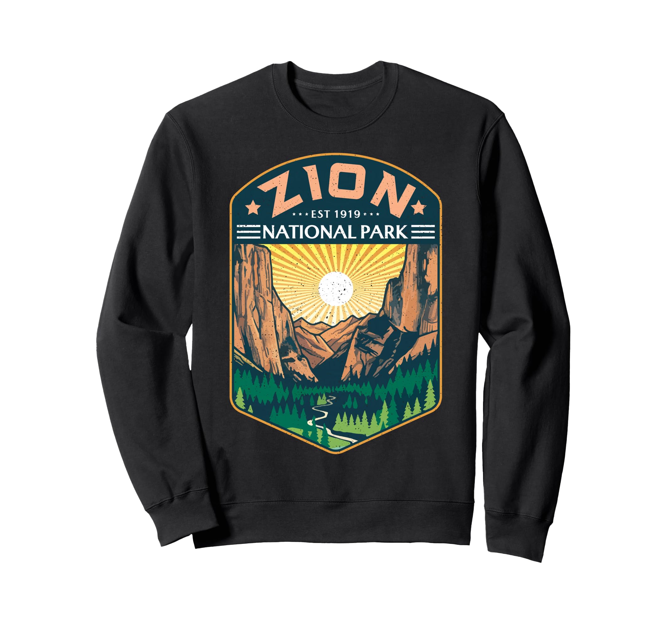 Zion National Park Outdoor Utah Sweatshirt - Trendy Graphic for Adults - T-Shirt, Sweatshirt, Hoodie