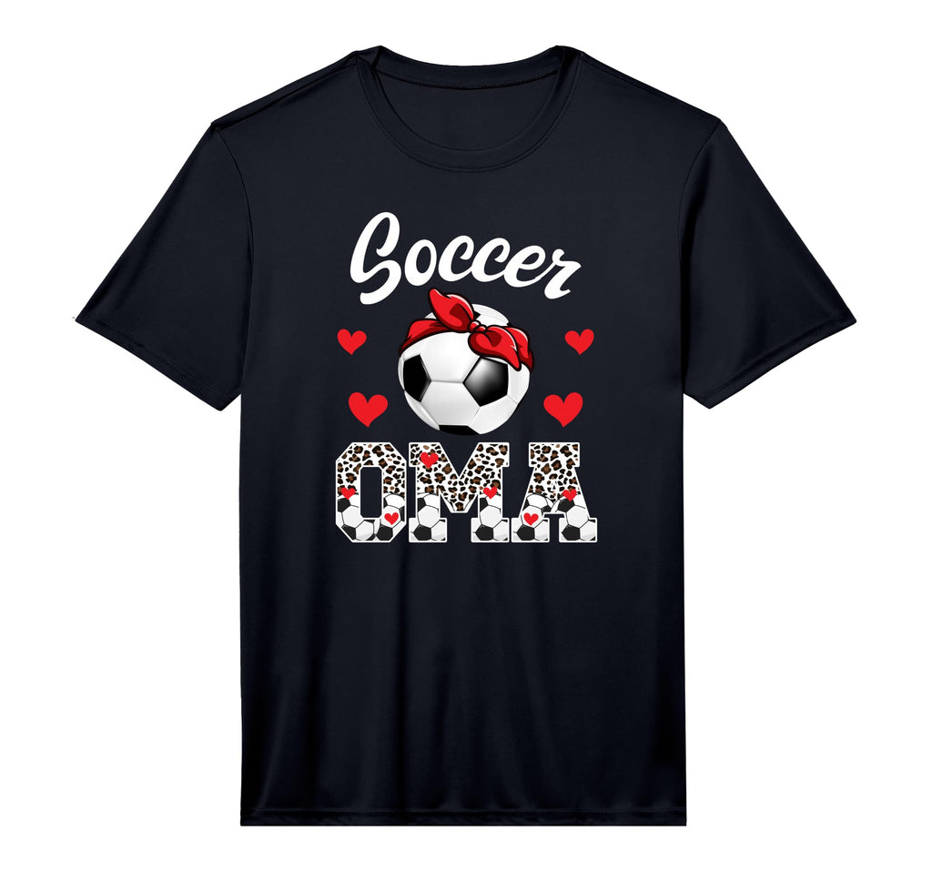 Mens Soccer Oma Leopard Grandma Oma T-Shirt - Minimalist Print Unisex - T-Shirt, Sweatshirt, Hoodie