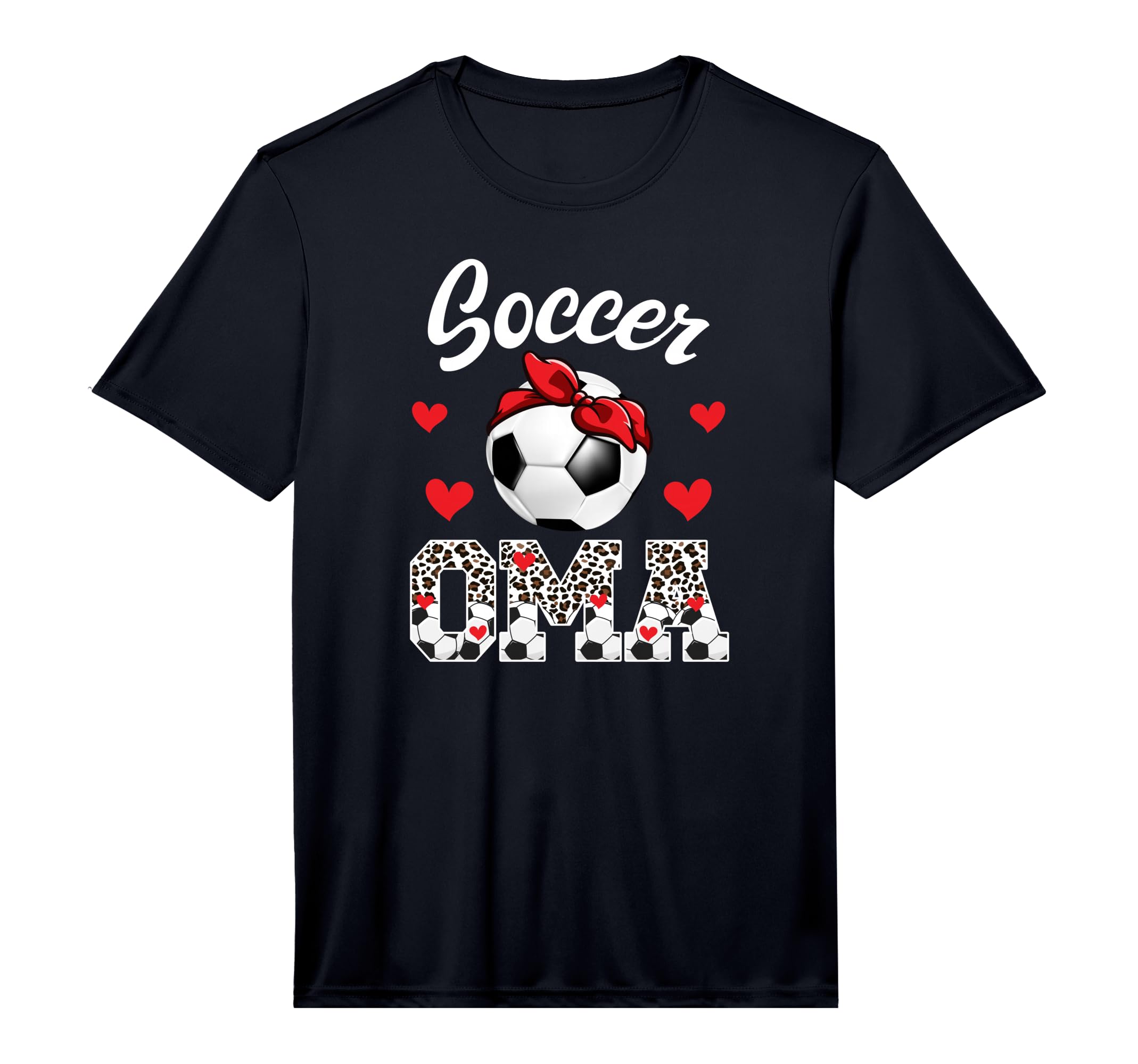 Mens Soccer Oma Leopard Grandma Oma T-Shirt - Minimalist Print Unisex - T-Shirt, Sweatshirt, Hoodie
