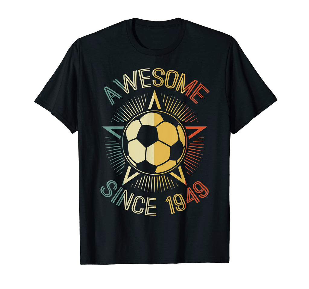 Awesome Since 1949 Soccer Birthday T-Shirt - Custom Art Print for Adults - T-Shirt, Sweatshirt, Hoodie