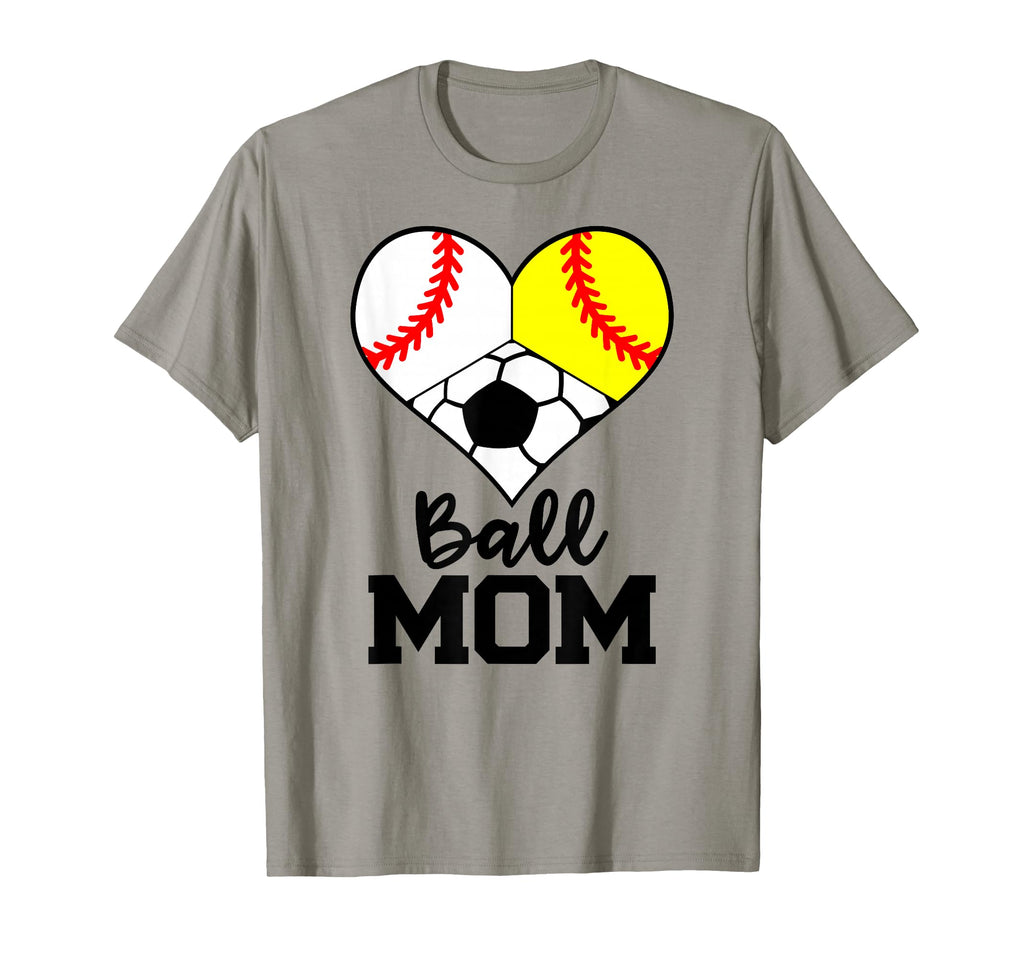 Ball Mom Funny Baseball Softball T-Shirt - Custom Art Print for Adults - T-Shirt, Sweatshirt, Hoodie