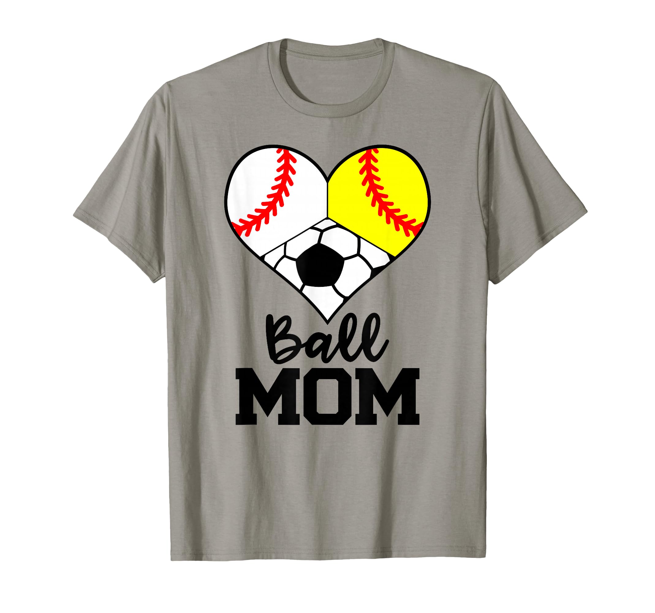 Ball Mom Funny Baseball Softball T-Shirt - Custom Art Print for Adults - T-Shirt, Sweatshirt, Hoodie
