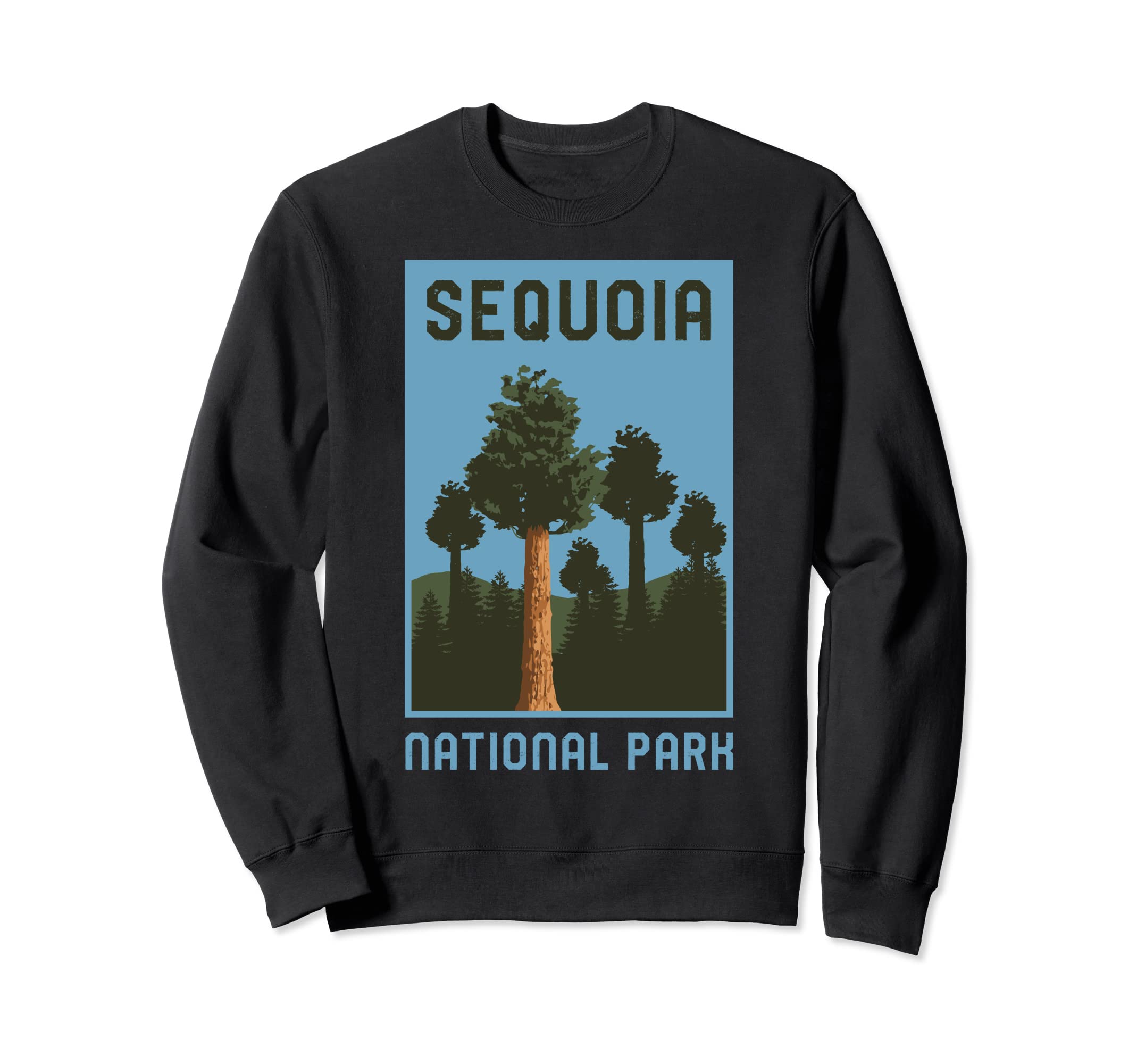 Sequoia National Park California Sweatshirt - Minimalist Print for Adults - T-Shirt, Sweatshirt, Hoodie