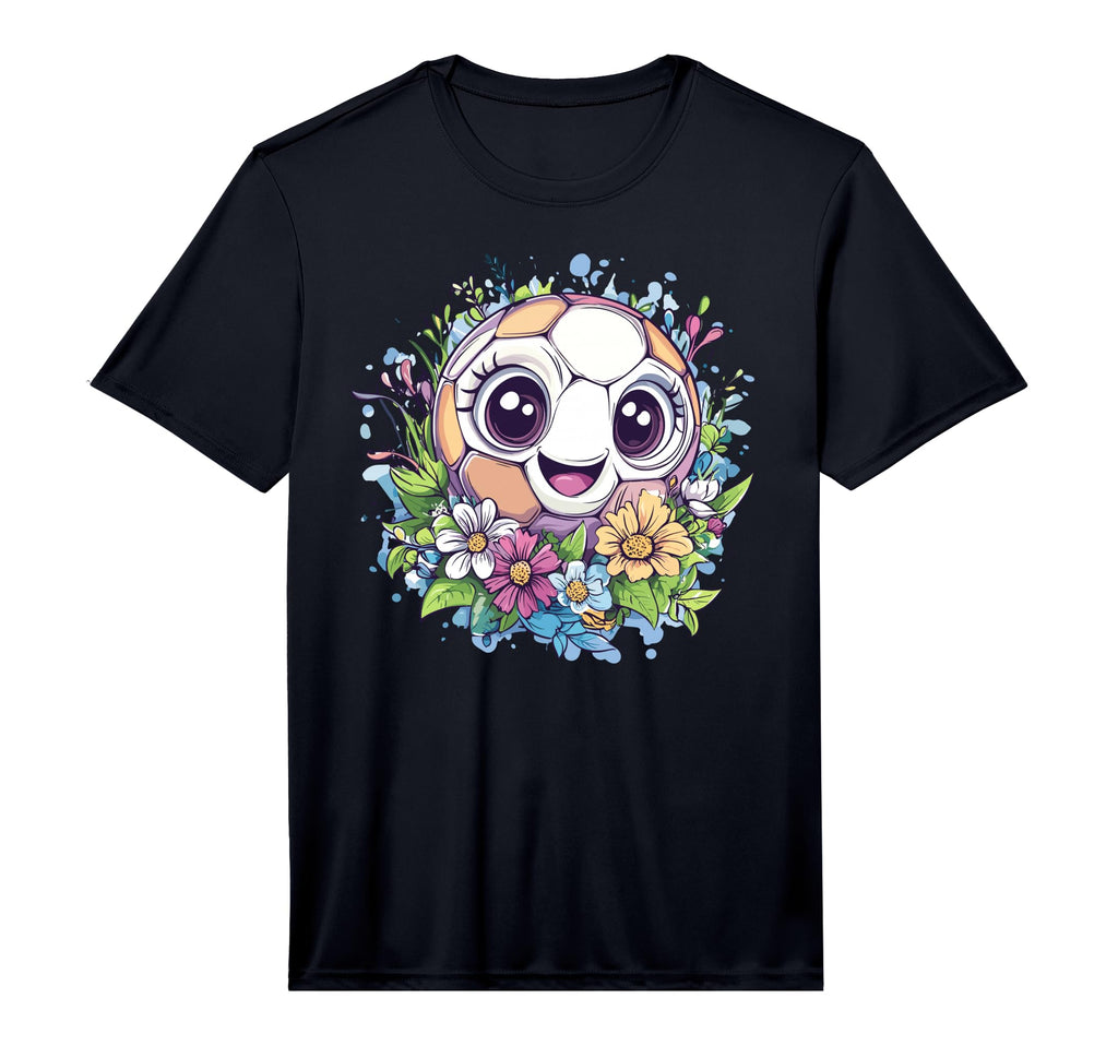 Soccer Ball Flower Art Performance T-Shirt - Novelty Apparel Unisex - T-Shirt, Sweatshirt, Hoodie