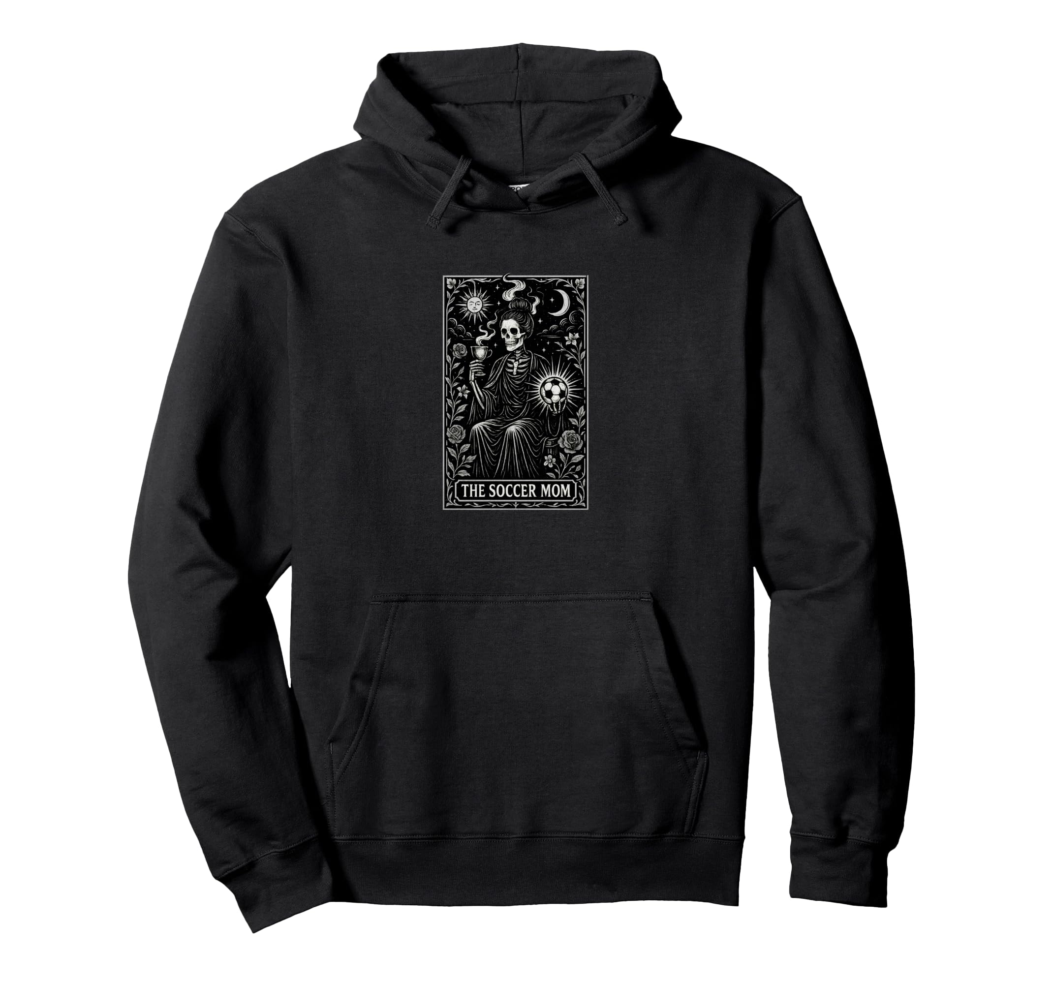 Halloween Soccer Mom Art Soccer Mama Hoodie - Unique Graphic Men Women - T-Shirt, Sweatshirt, Hoodie