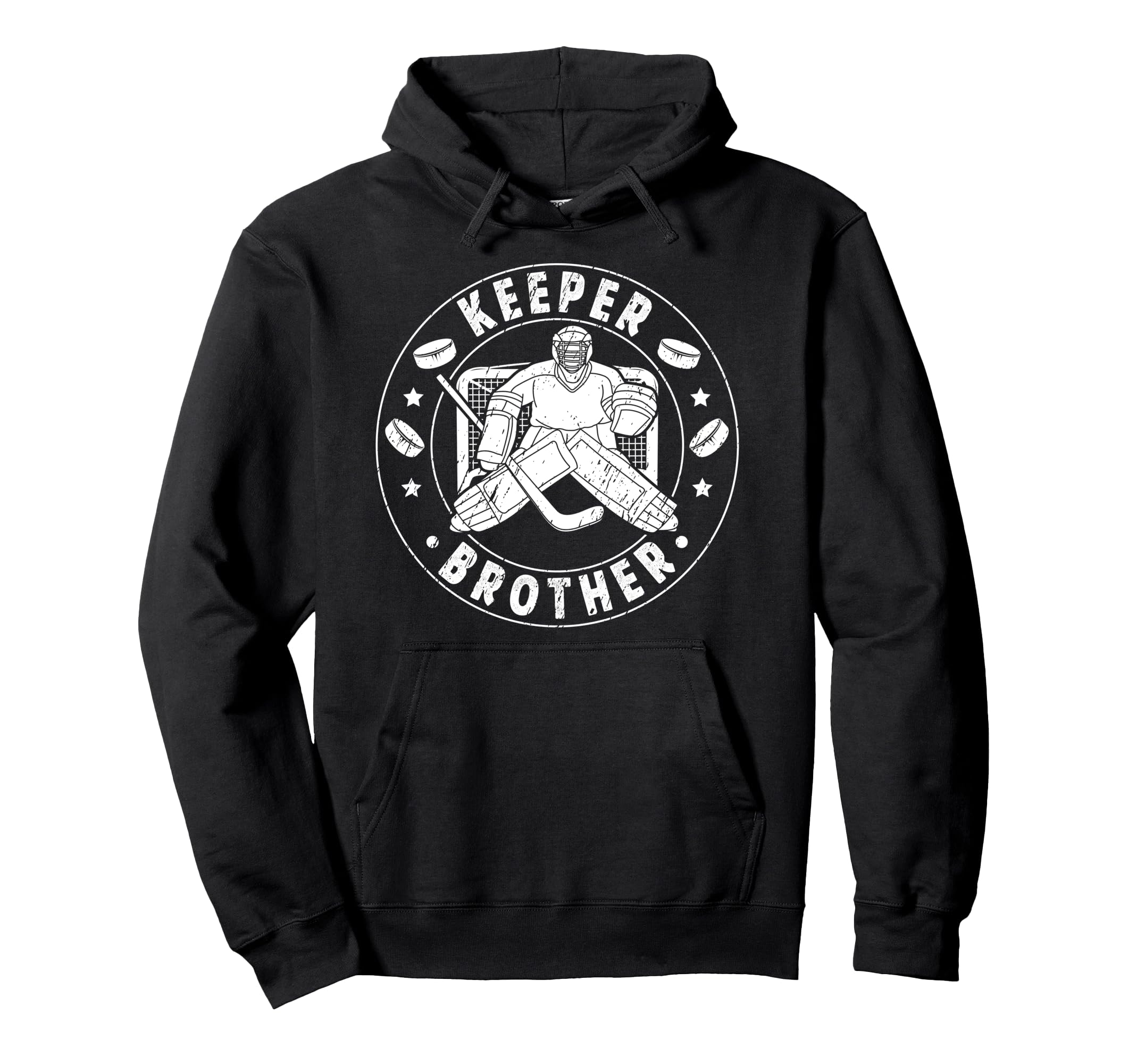 Ice Hockey Keeper Brother Hockey Goalie Hoodie - Streetwear Style Unisex - T-Shirt, Sweatshirt, Hoodie