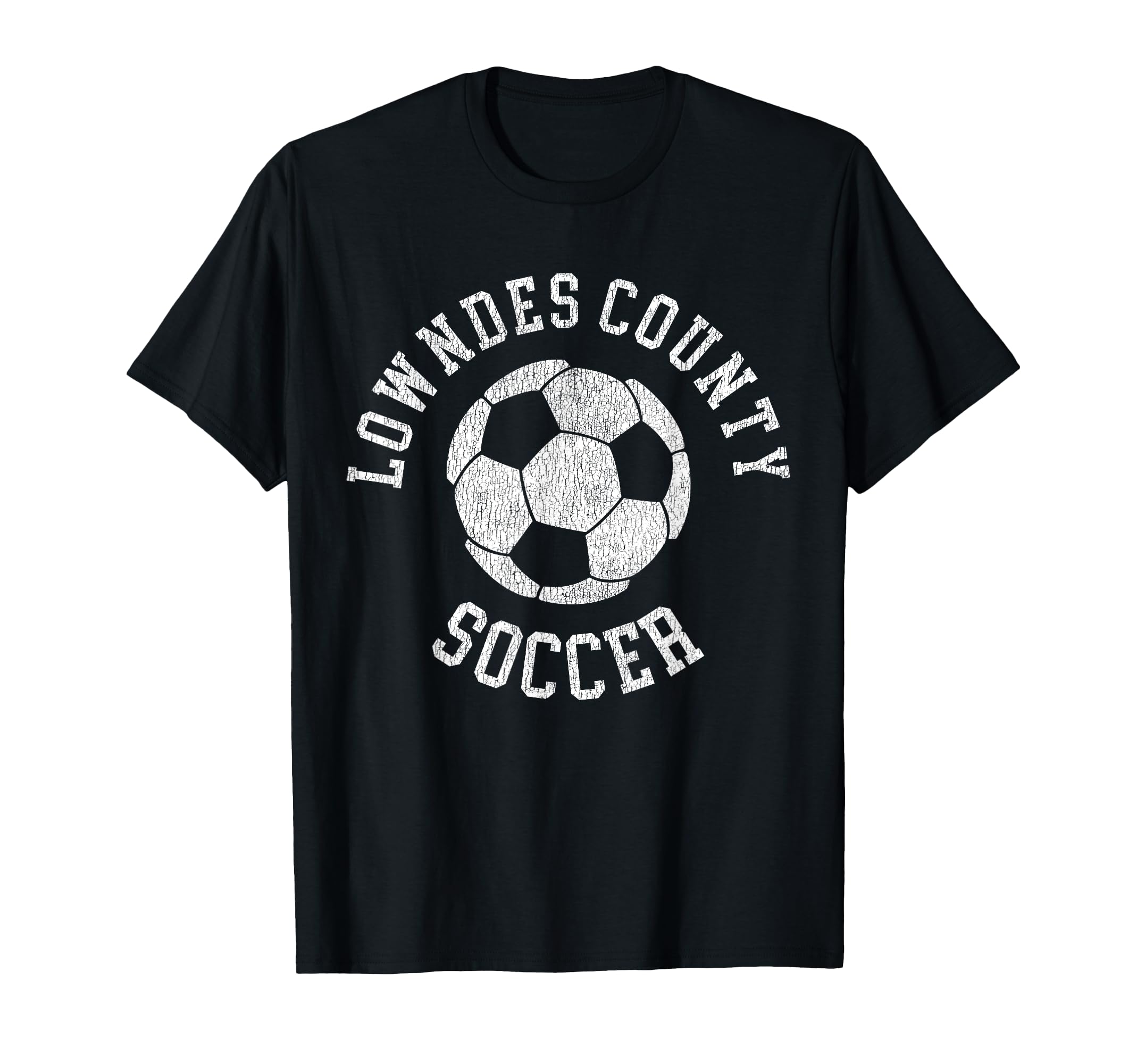 Lowndes County Soccer Distressed 90S T-Shirt - Minimalist Print Men Women - T-Shirt, Sweatshirt, Hoodie