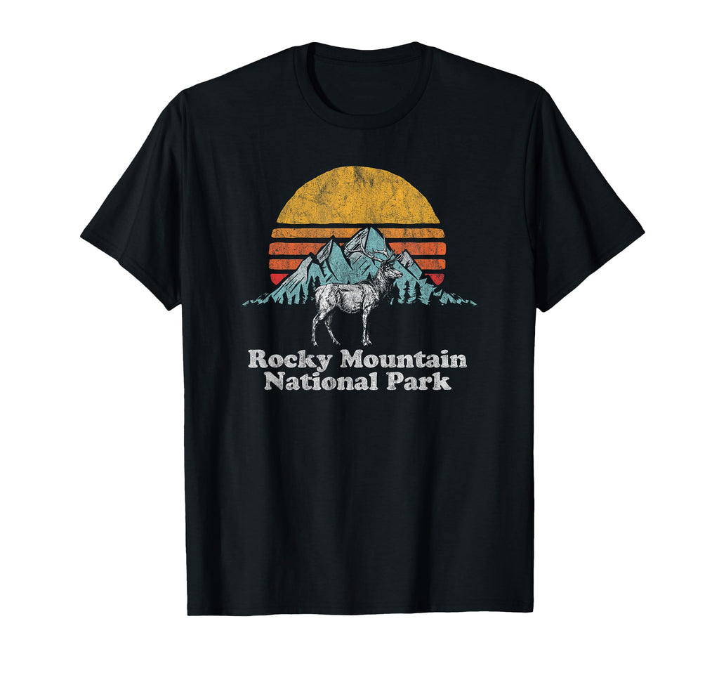 Rocky Mountain National Park Elk T-Shirt - Minimalist Print for Adults - T-Shirt, Sweatshirt, Hoodie