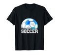 Soccer Blue Galaxy Distressed T-Shirt - Casual Everyday Wear for Adults - T-Shirt, Sweatshirt, Hoodie
