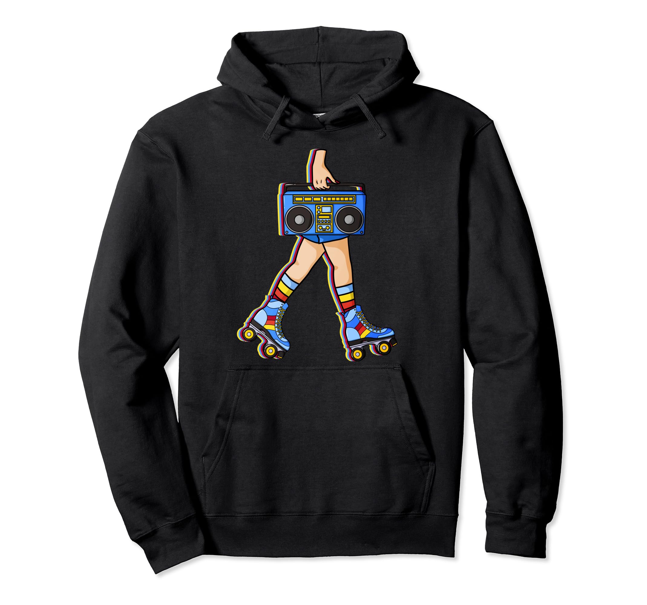 Roller Skates Boombox Disco Ghetto Hoodie - Streetwear Style Men Women - T-Shirt, Sweatshirt, Hoodie