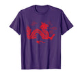 Red Japanese Dragon Aesthetic Grunge T-Shirt - Novelty Apparel for Adults - T-Shirt, Sweatshirt, Hoodie