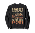 Protect Our National Parks Hiking Sweatshirt - Minimalist Print Men Women - T-Shirt, Sweatshirt, Hoodie