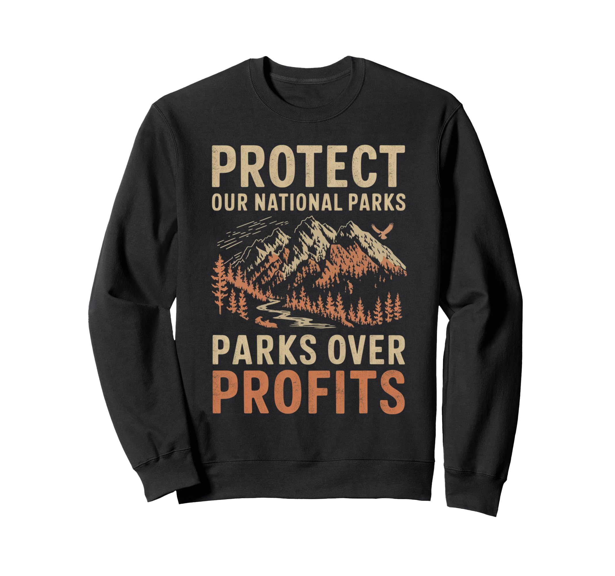Protect Our National Parks Hiking Sweatshirt - Minimalist Print Men Women - T-Shirt, Sweatshirt, Hoodie