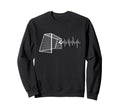 Funny Soccer Heartbeat Ecg Football Sweatshirt - Graphic Print Men Women - T-Shirt, Sweatshirt, Hoodie