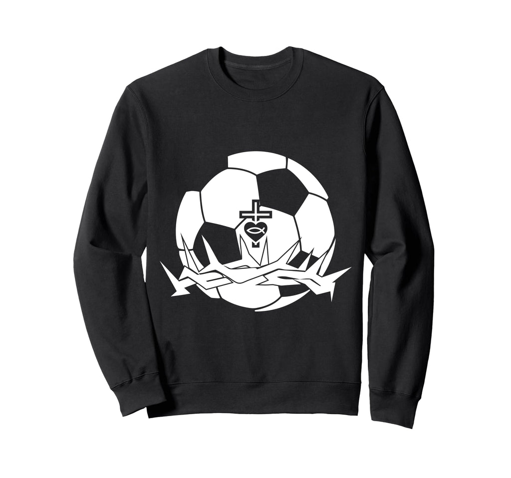 Religious Jesus Soccer Christ God Soccer Sweatshirt - Trendy Graphic Unisex - T-Shirt, Sweatshirt, Hoodie