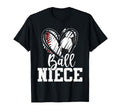 Ball Niece Heart Baseball Soccer Sweatshirt - Unique Graphic for Adults - T-Shirt, Sweatshirt, Hoodie