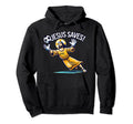 Funny Soccer Goalie Jesus Saves Hoodie - Minimalist Print for Adults - T-Shirt, Sweatshirt, Hoodie