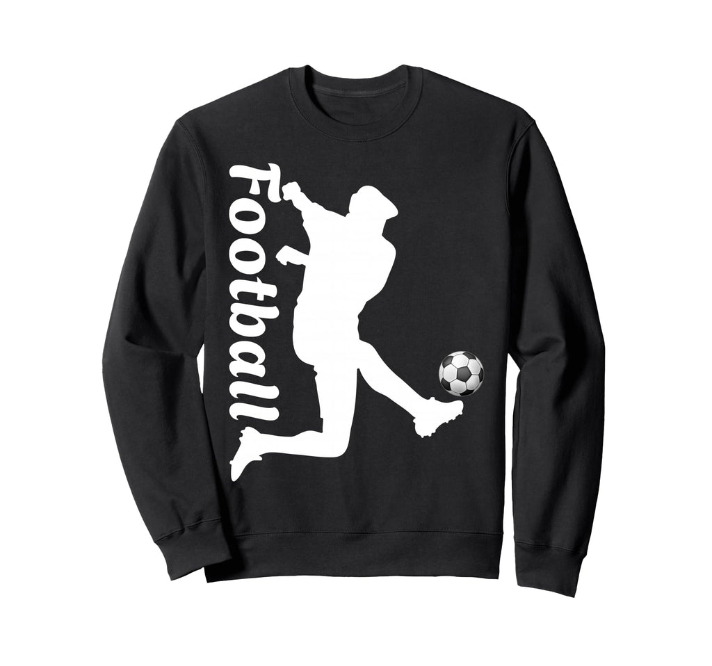Football Soccer Player Kick Action Sweatshirt - Fun Novelty Design Unisex - T-Shirt, Sweatshirt, Hoodie
