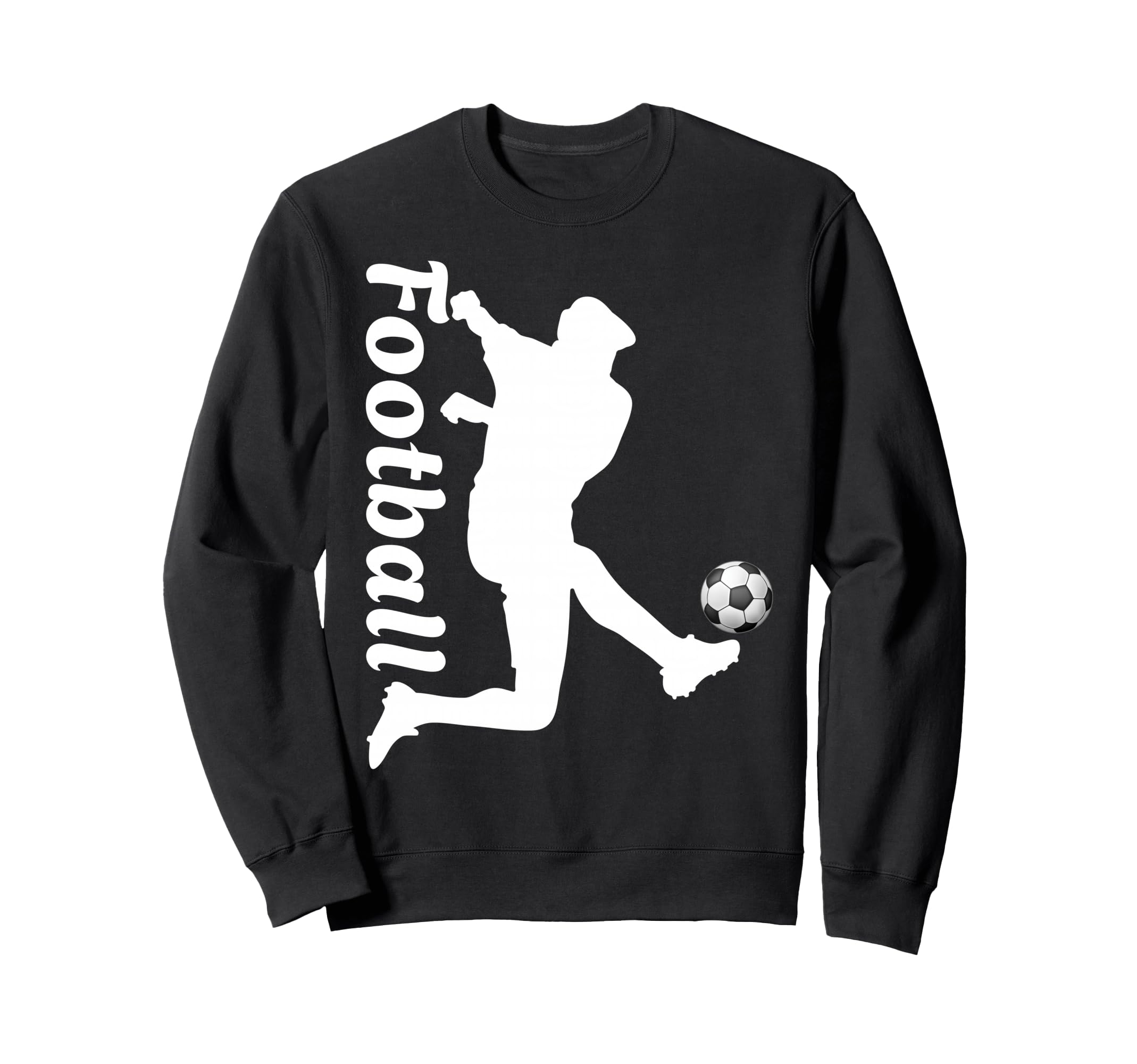 Football Soccer Player Kick Action Sweatshirt - Fun Novelty Design Unisex - T-Shirt, Sweatshirt, Hoodie