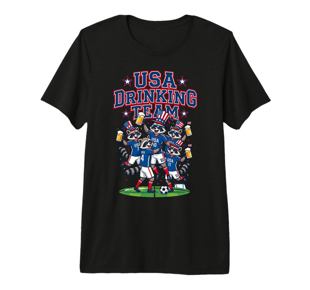 Usa Raccoon Soccer Tournament 2016 T-Shirt - Graphic Print for Adults - T-Shirt, Sweatshirt, Hoodie