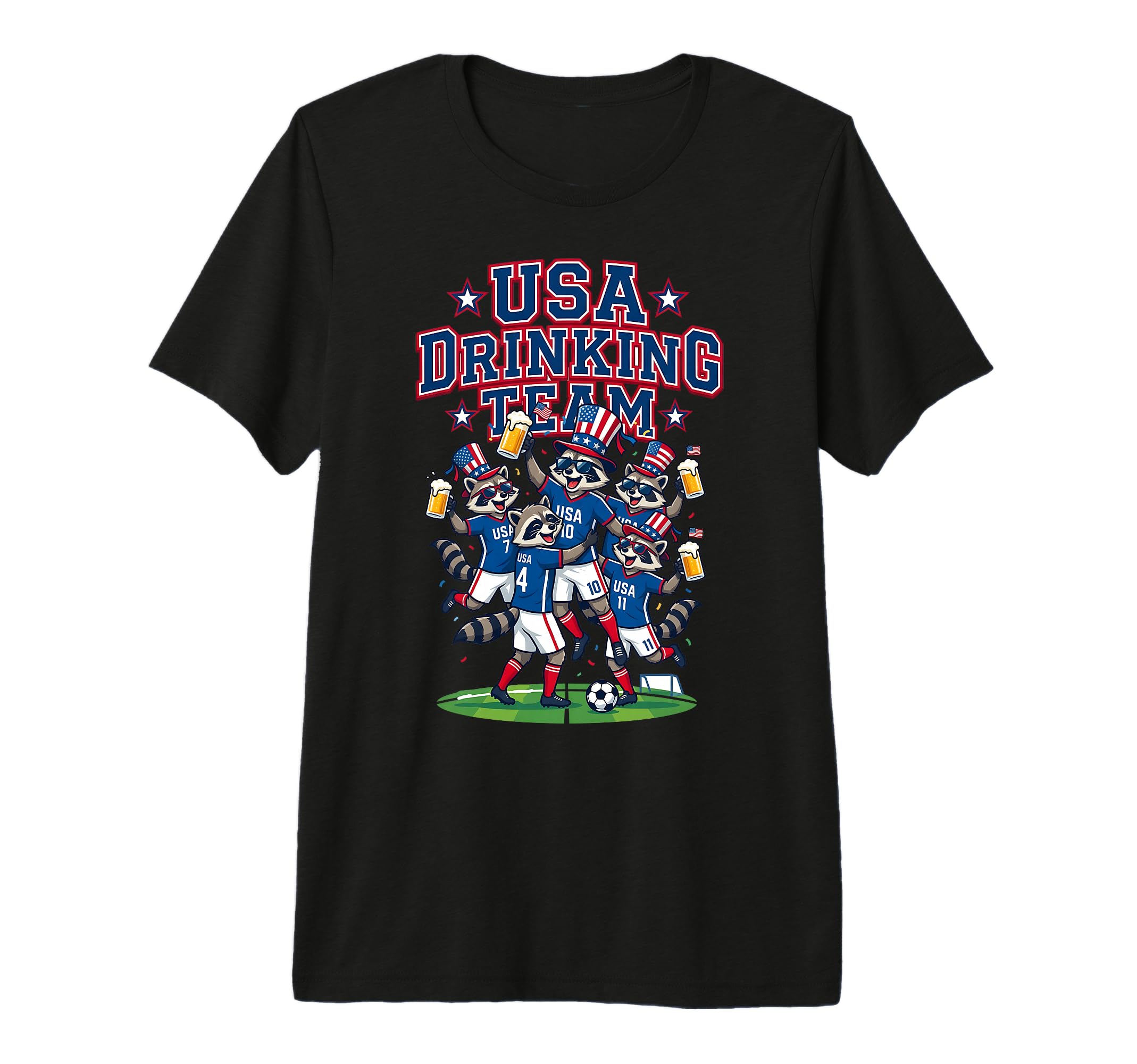 Usa Raccoon Soccer Tournament 2016 T-Shirt - Graphic Print for Adults - T-Shirt, Sweatshirt, Hoodie