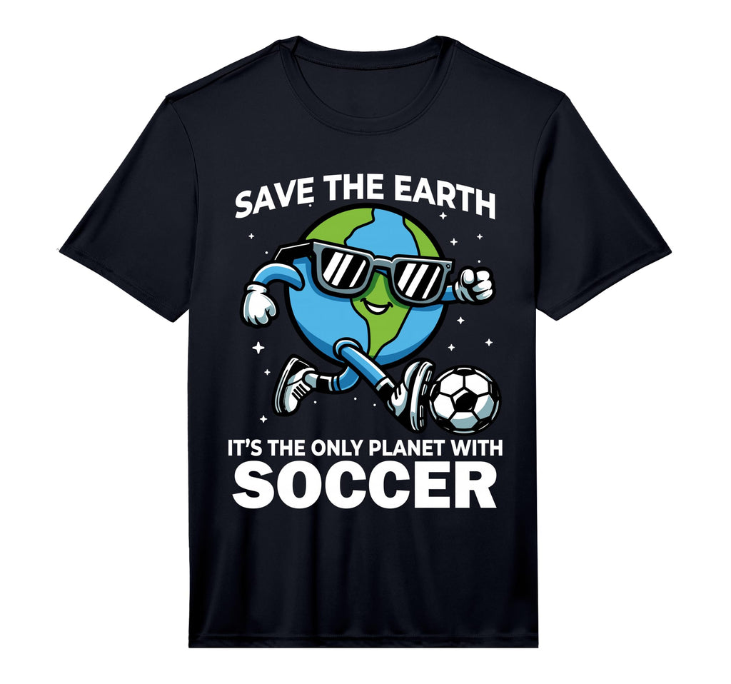Save Earth Soccer Funny Earth Day T-Shirt - Trendy Graphic for Adults - T-Shirt, Sweatshirt, Hoodie