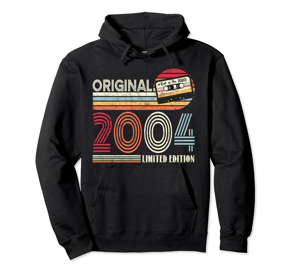 Original 2004 Birthday Guitar Musicians Hoodie - Graphic Print for Adults - T-Shirt, Sweatshirt, Hoodie
