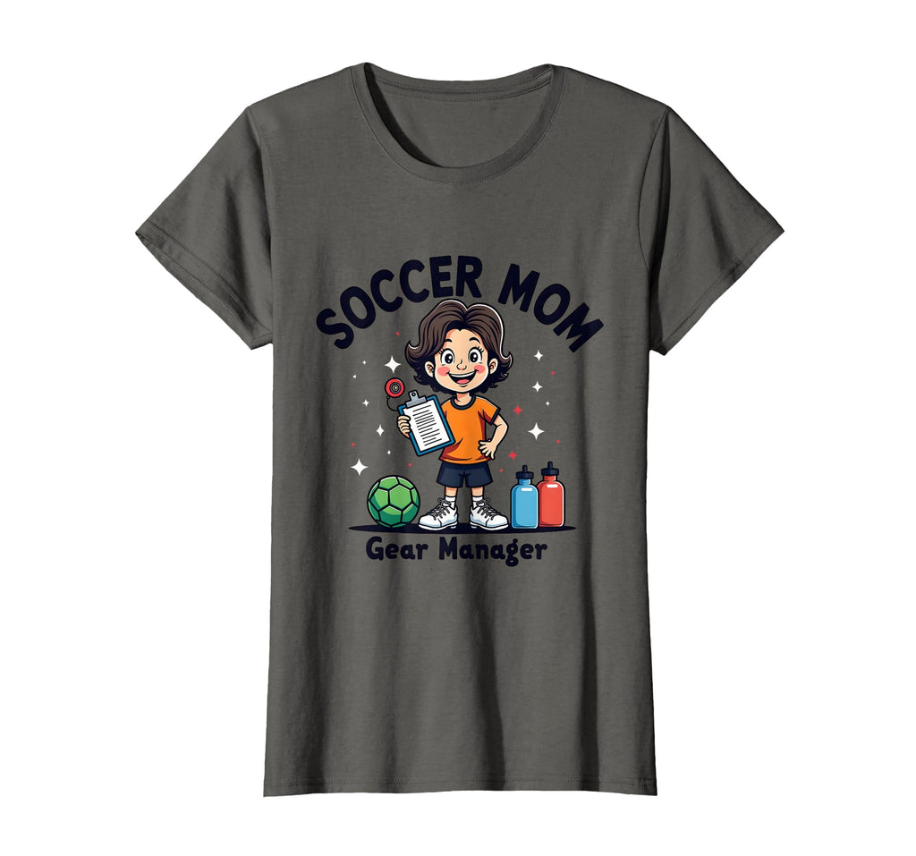 Soccer Mom Gear Manager Team Spirit T-Shirt - Fun Novelty Design for Adults - T-Shirt, Sweatshirt, Hoodie