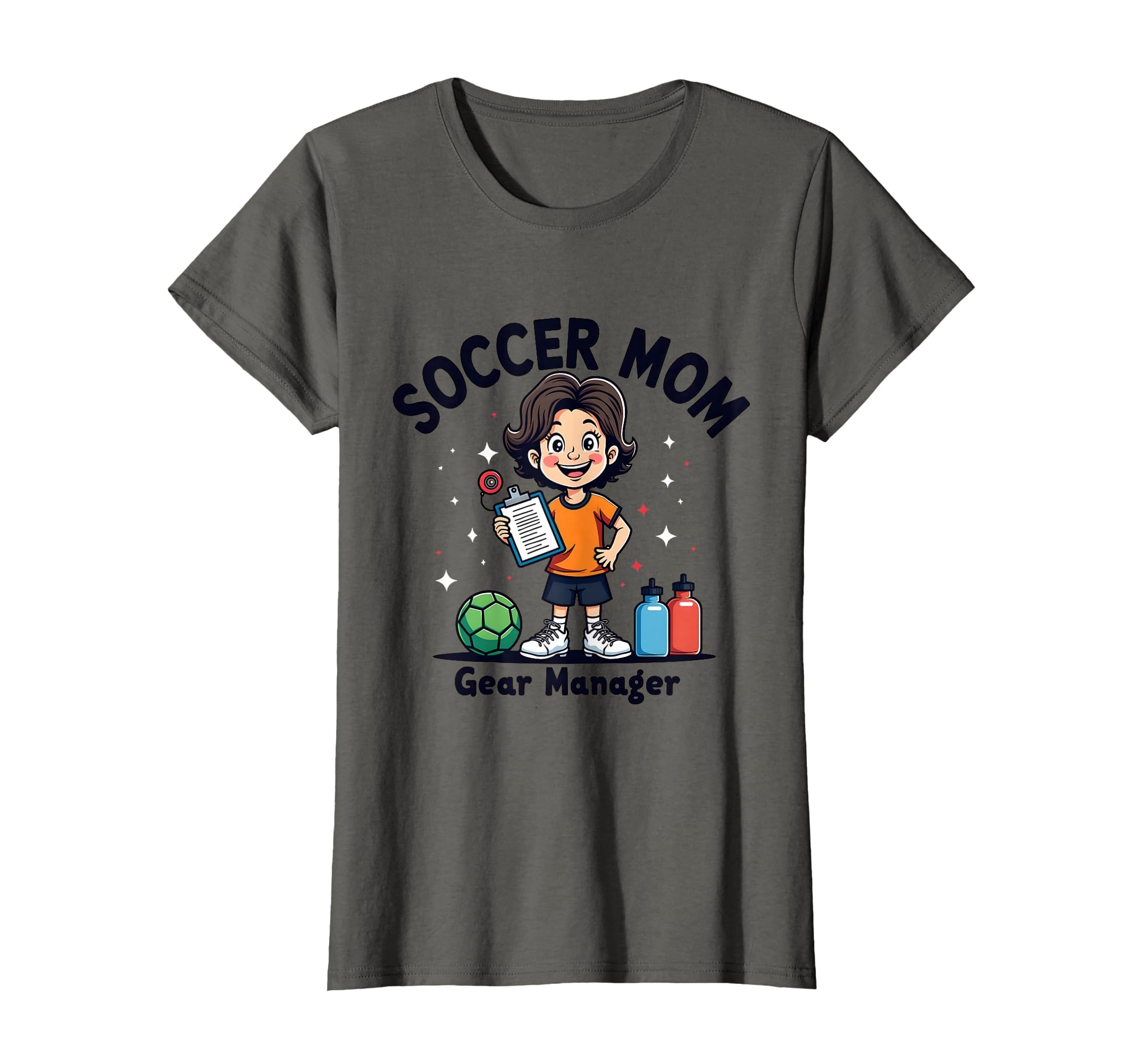 Soccer Mom Gear Manager Team Spirit T-Shirt - Fun Novelty Design for Adults - T-Shirt, Sweatshirt, Hoodie