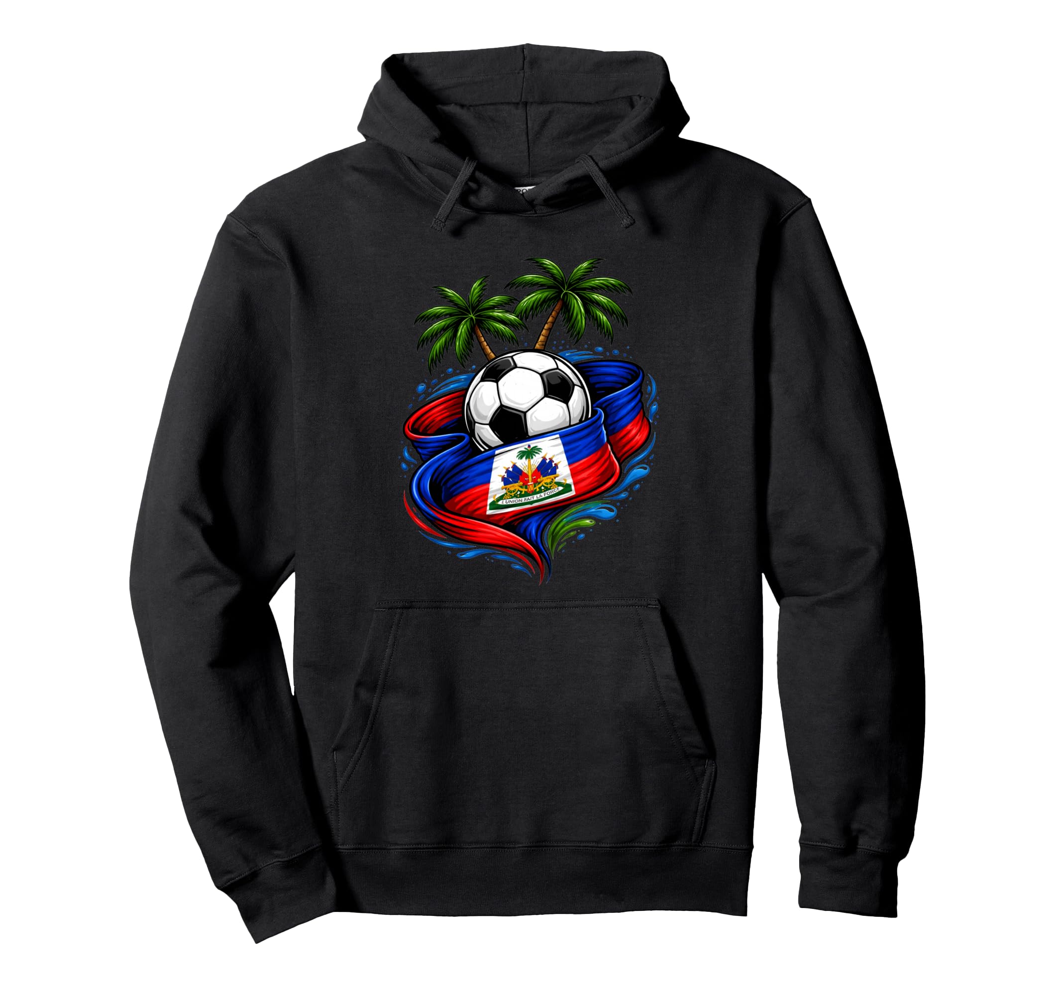 Haiti Soccer 2026 Haitian Flag Caribbean Hoodie - Minimalist Print Unisex - T-Shirt, Sweatshirt, Hoodie