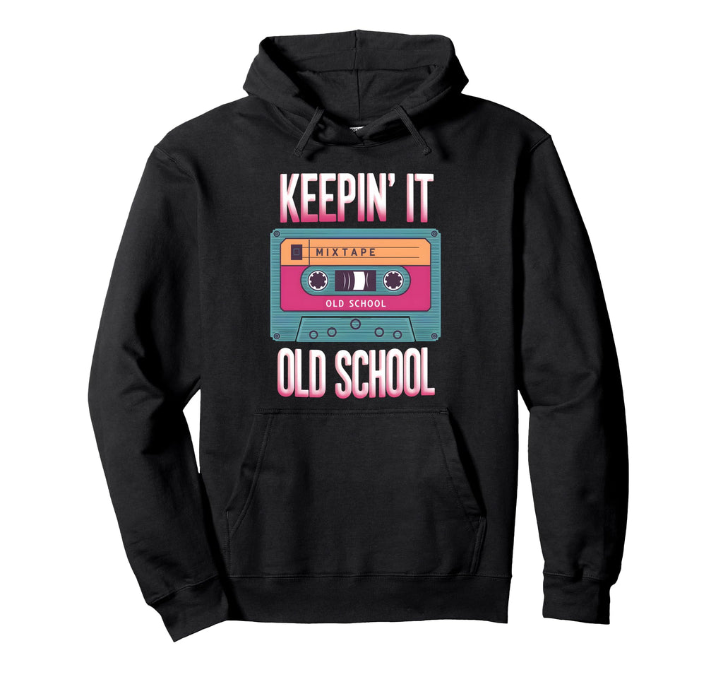Old School Hip Hop 80S 90S Cassette Hoodie - Novelty Apparel Men Women - T-Shirt, Sweatshirt, Hoodie
