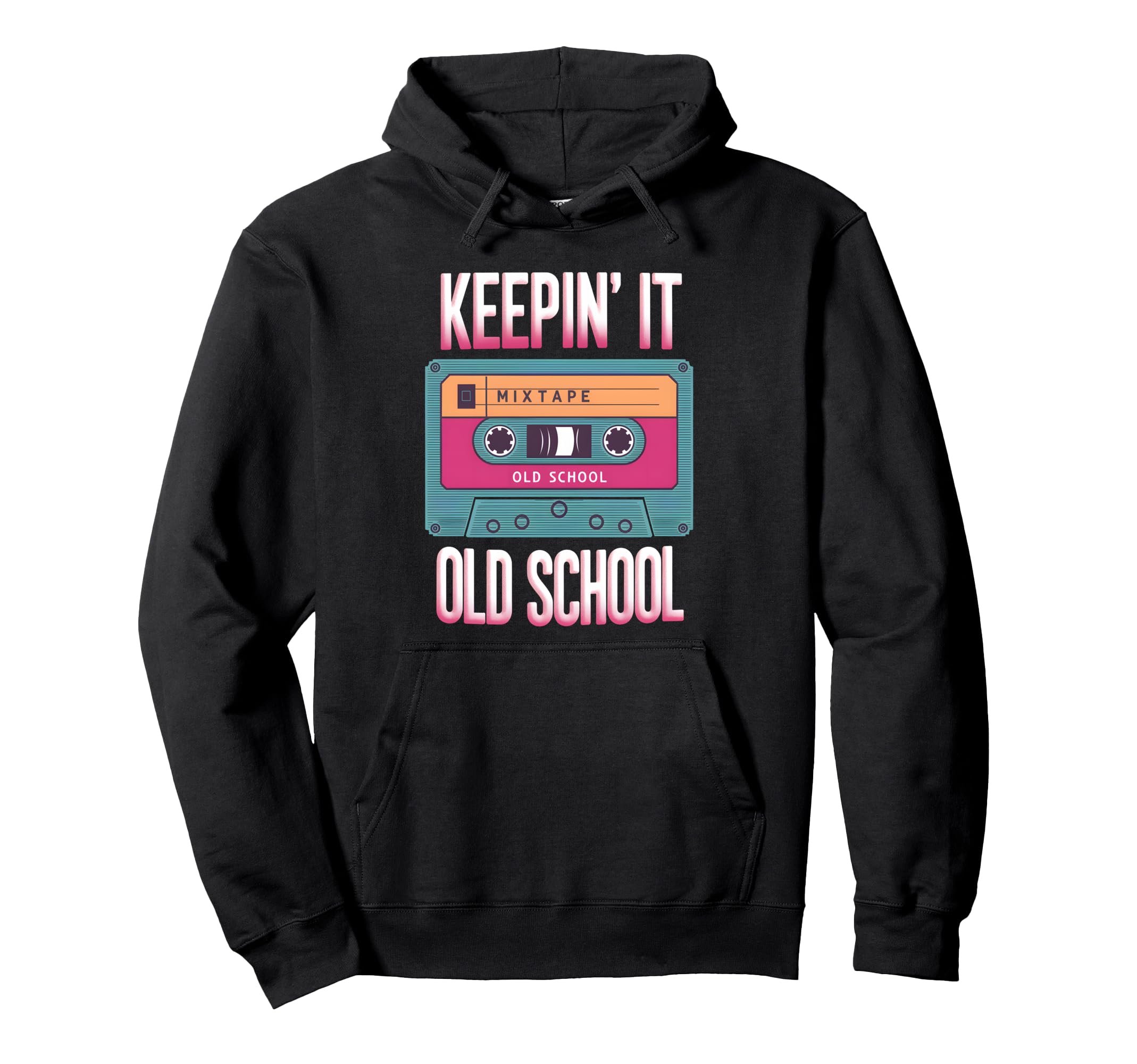 Old School Hip Hop 80S 90S Cassette Hoodie - Novelty Apparel Men Women - T-Shirt, Sweatshirt, Hoodie