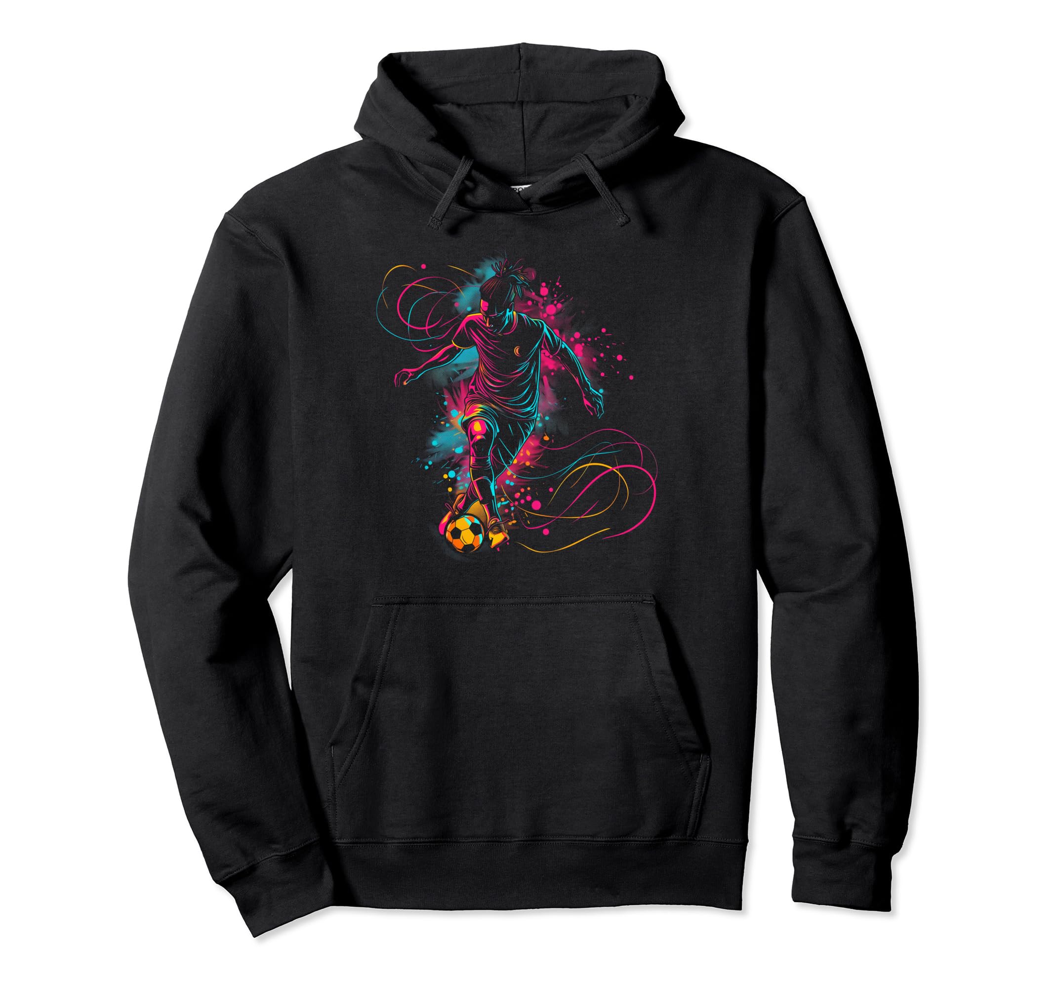 Soccer Player Sports Hoodie - Aesthetic Graphic for Adults - T-Shirt, Sweatshirt, Hoodie