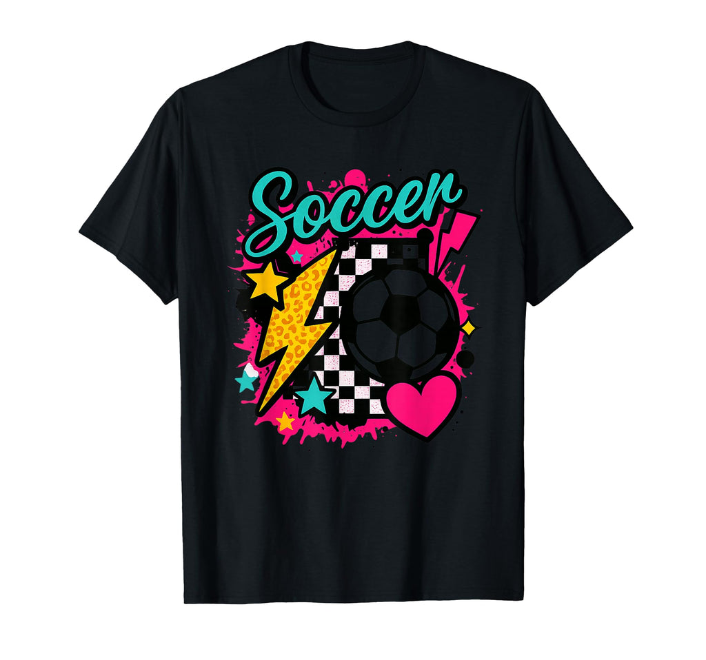 Soccer Pop Art Bright Color Splash T-Shirt - Fun Novelty Design for Adults - T-Shirt, Sweatshirt, Hoodie