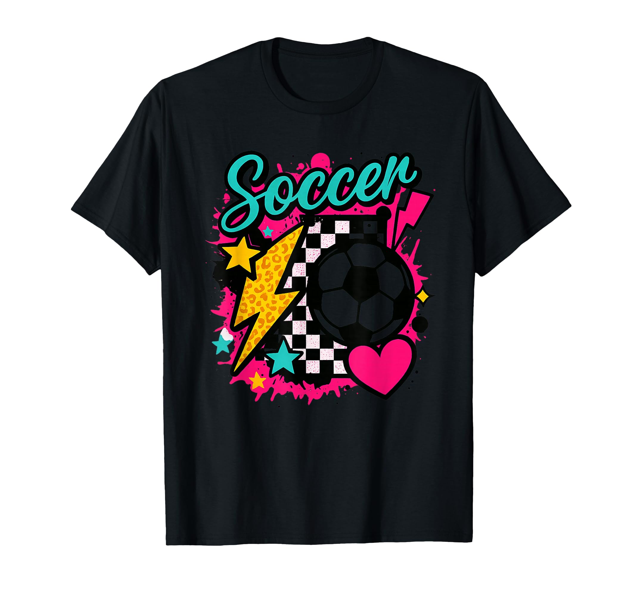 Soccer Pop Art Bright Color Splash T-Shirt - Fun Novelty Design for Adults - T-Shirt, Sweatshirt, Hoodie