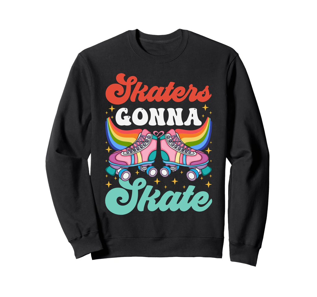 Roller Skating Skate 1970S Skaters Sweatshirt - Minimalist Print Unisex - T-Shirt, Sweatshirt, Hoodie