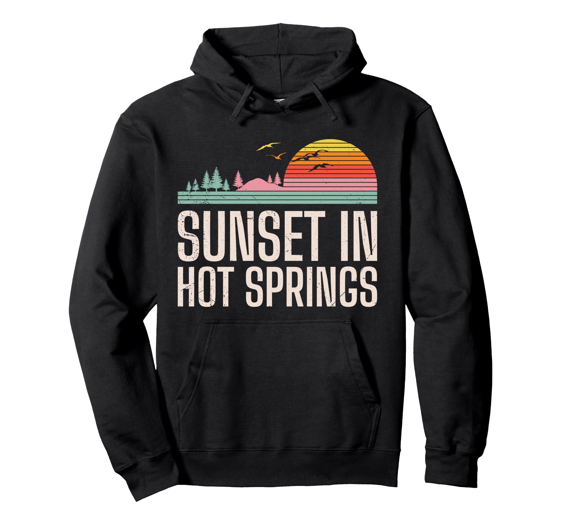 Arkansas Usa Sunset Hot Springs Hot Hoodie - Unique Graphic Men Women - T-Shirt, Sweatshirt, Hoodie