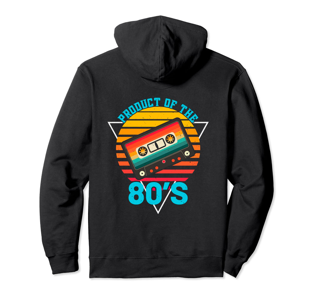 Product 80S Cassette Tape Hoodie - Unique Graphic Unisex - T-Shirt, Sweatshirt, Hoodie