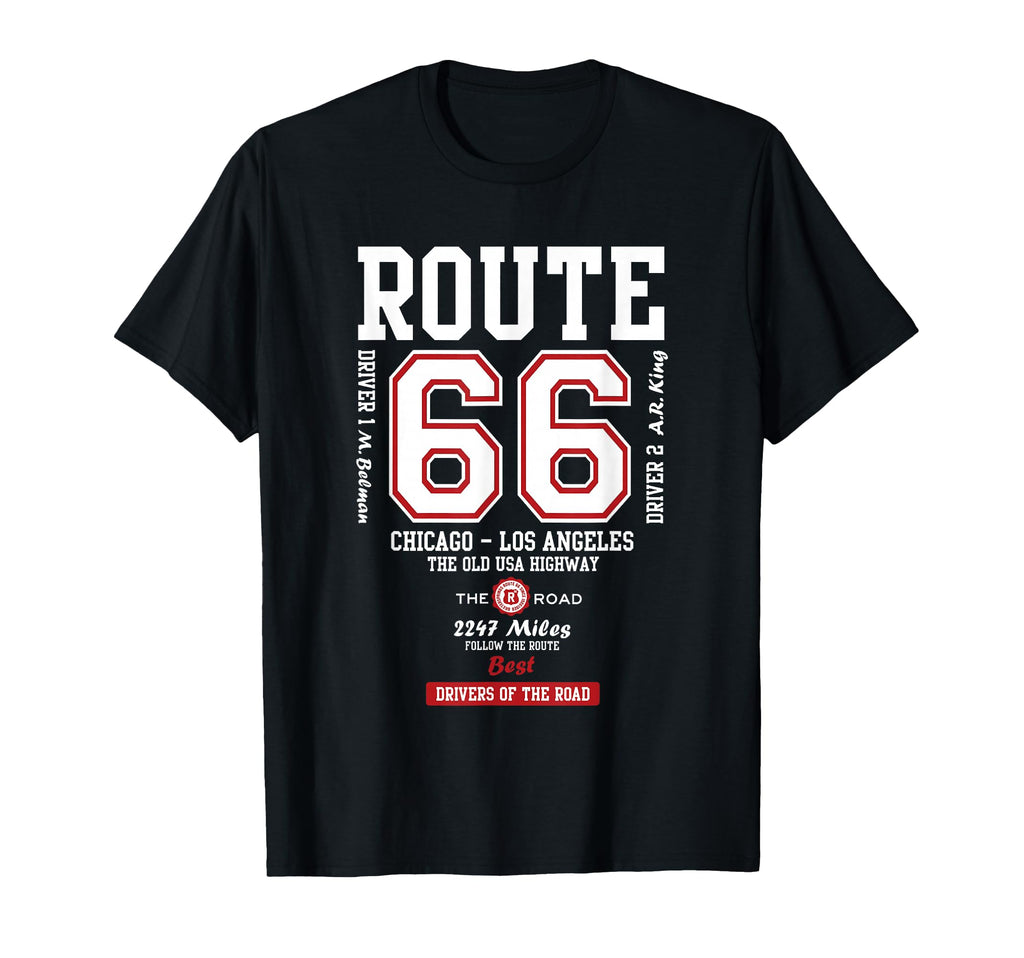 Route 66 Old Usa Highway T-Shirt - Unique Graphic Unisex - T-Shirt, Sweatshirt, Hoodie