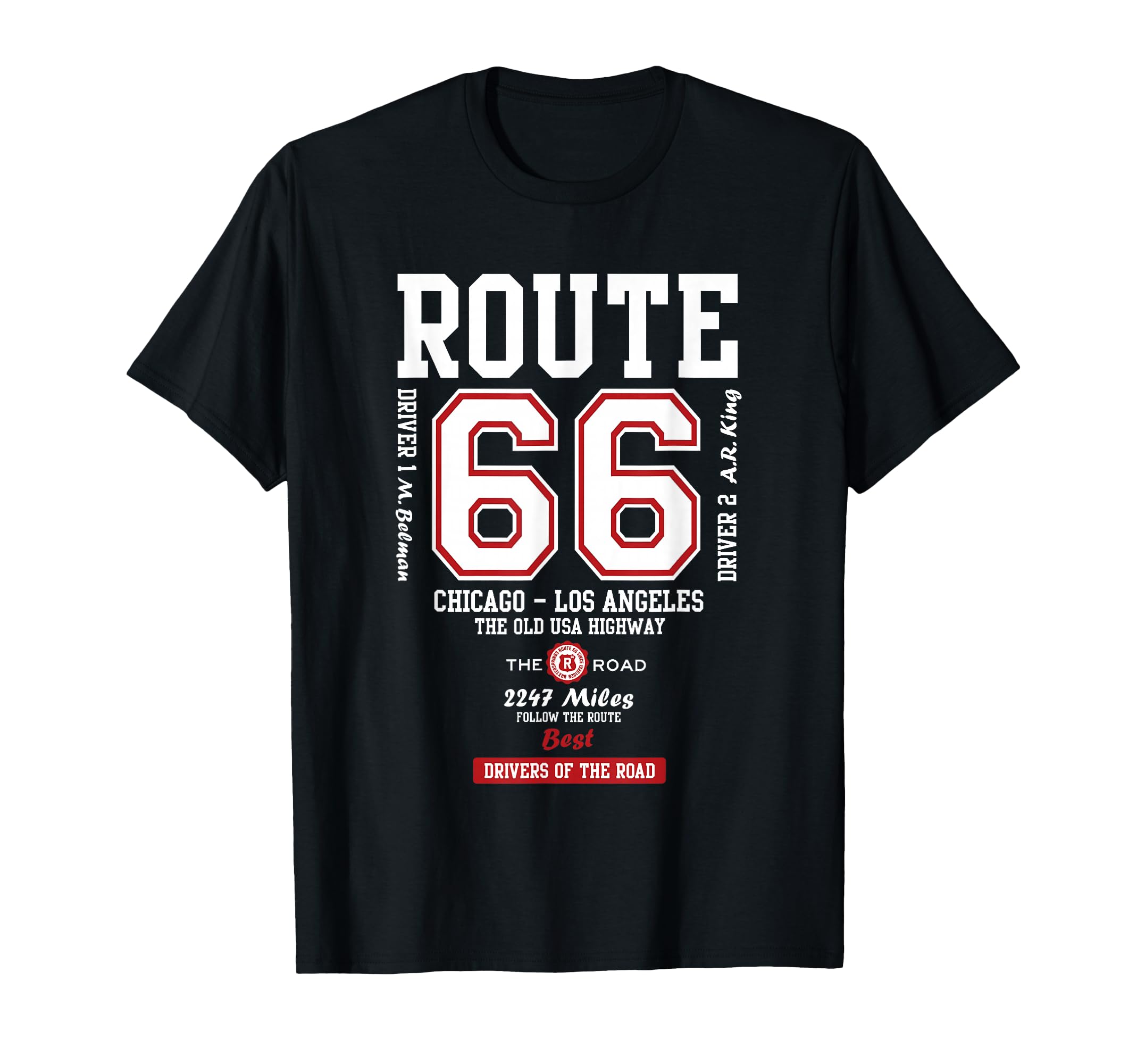 Route 66 Old Usa Highway T-Shirt - Unique Graphic Unisex - T-Shirt, Sweatshirt, Hoodie