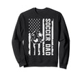 Soccer Dad Usa American Flag Fathers Sweatshirt - Custom Art Print Unisex - T-Shirt, Sweatshirt, Hoodie