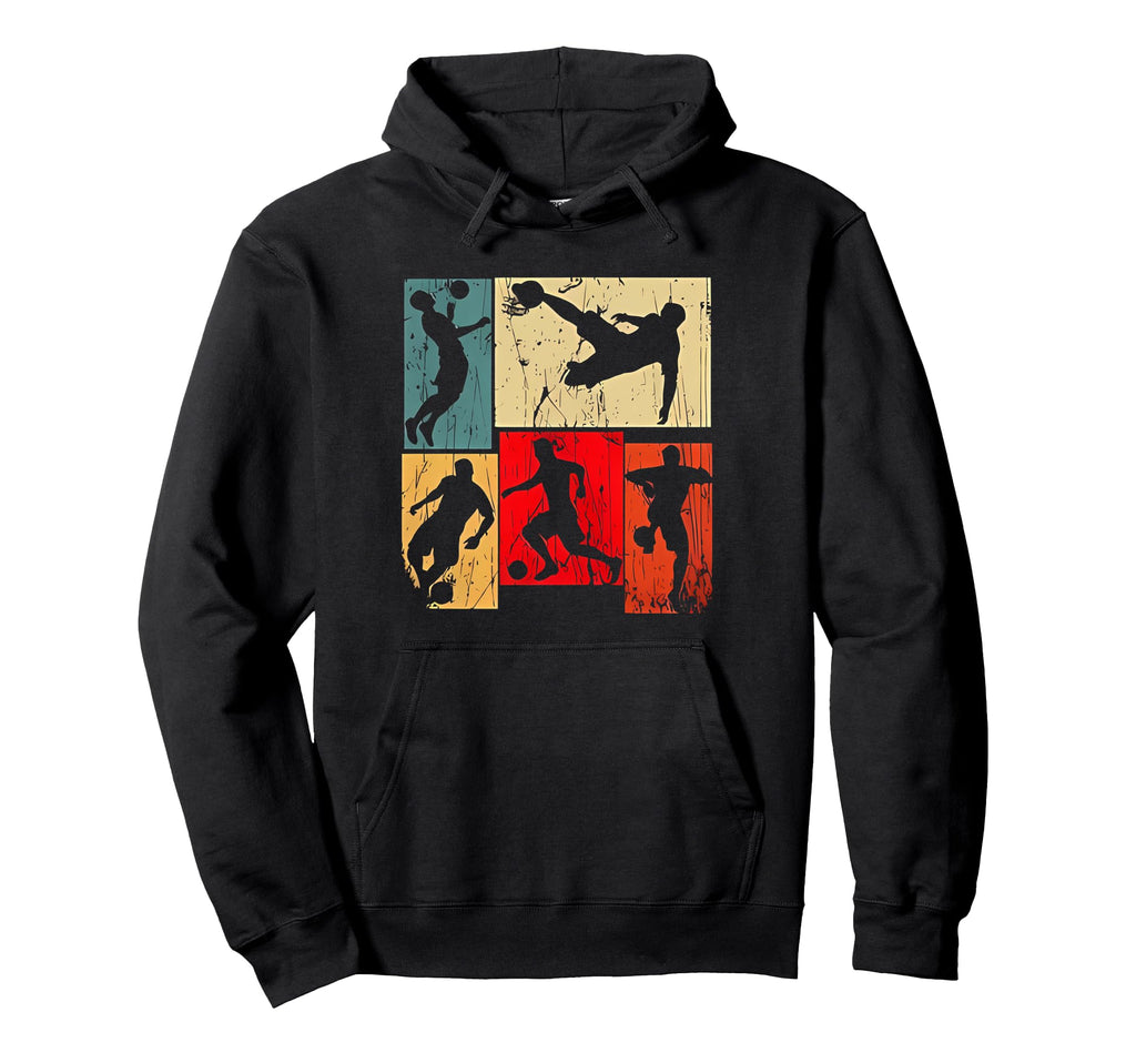 Soccer Player Motives Colored Hoodie - Unique Graphic for Adults - T-Shirt, Sweatshirt, Hoodie
