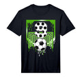 9Th Birthday Soccer Ice Cream Drip 9 T-Shirt - Custom Art Print Men Women - T-Shirt, Sweatshirt, Hoodie