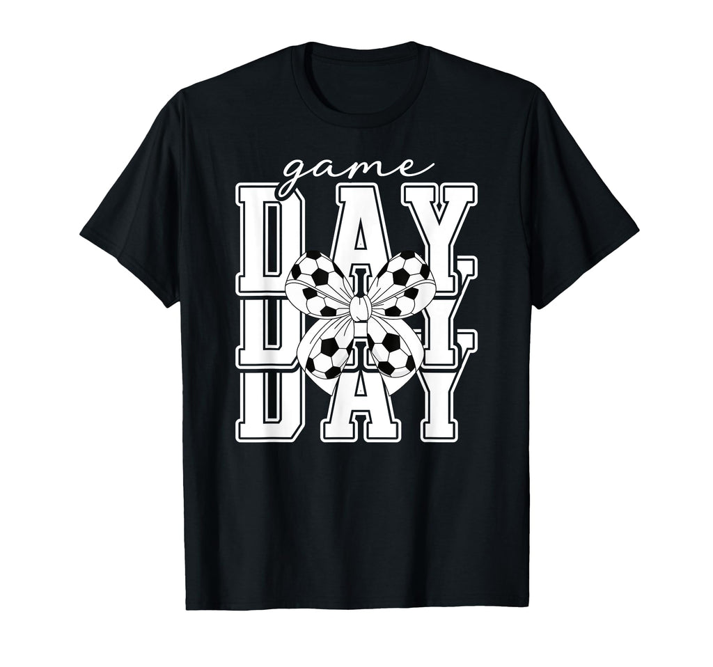 Game Day Soccer Coquette Soccer Game T-Shirt - Custom Art Print for Adults - T-Shirt, Sweatshirt, Hoodie